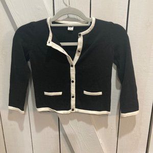 Janie and jack black white cardigan holiday 5
